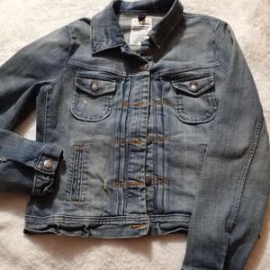 J. CREW Denim Blue Jeans Jacket M Women